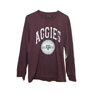 League Womens Texas A&M University Long‎ Sleeve T Shirt College Aggies Size M
